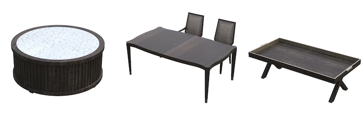 Foto mesa de comedor aislada sobre fondo blanco ilustración 3d cg render