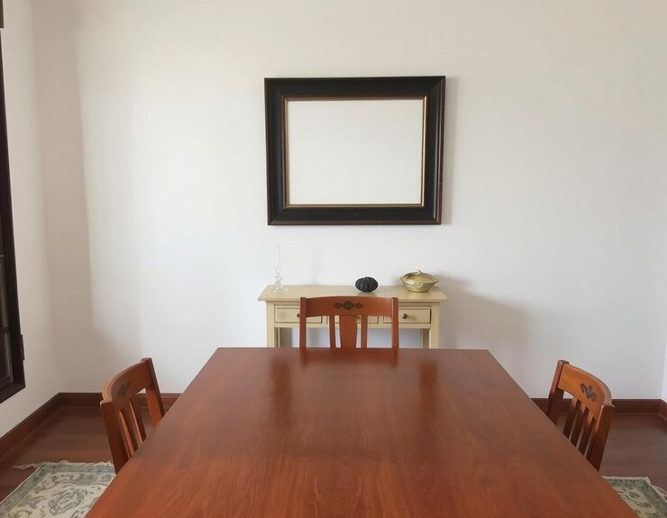 Foto mesa de comedor en una habitación