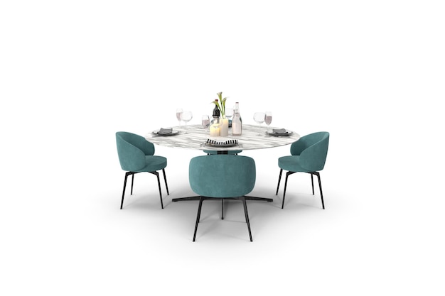 Mesa de comedor con sillas