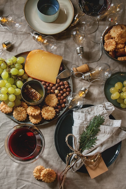 Mesa de jantar de natal