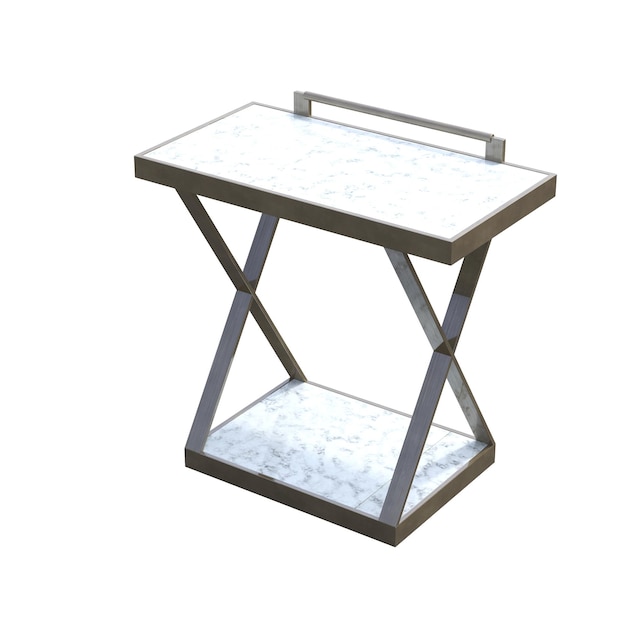 mesa de jantar isolada em fundo branco ilustração 3D cg render