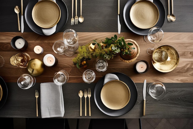 mesa de jantar simplesmente decorada móveis profissional publicidade fotografia de alimentos