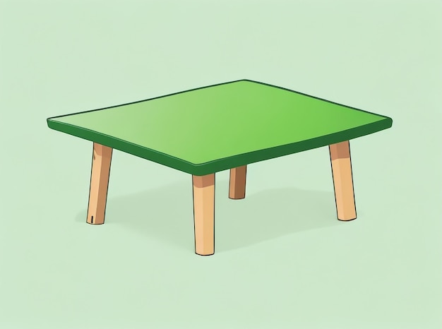 Mesa de madeira vazia com fundo verde