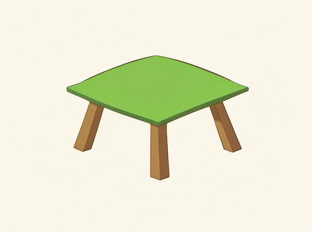 Foto mesa de madeira vazia com fundo verde