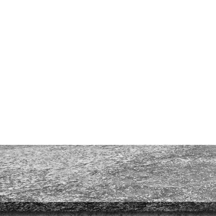 Foto mesa de pedra vazia em branco isolado