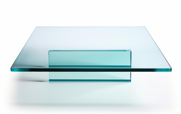 Foto mesa de vidro com fundo branco