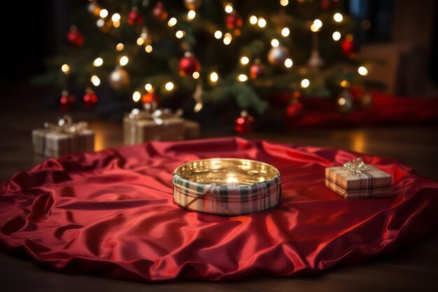 Foto mesa decorada para la navidad