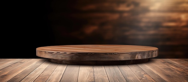 Mesa de exhibición de productos de madera