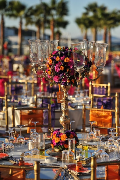 Mesa para una fiesta de evento o una boda