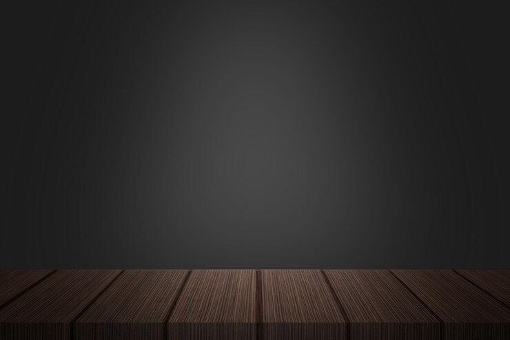 Mesa con fondo oscuro