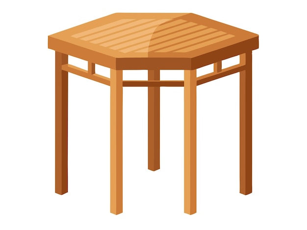 Mesa lateral de ratán Muebles para aficionados Ilustración generada por Ai Diseño de imágenes