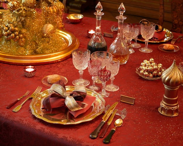 Mesa de lujo para cenas