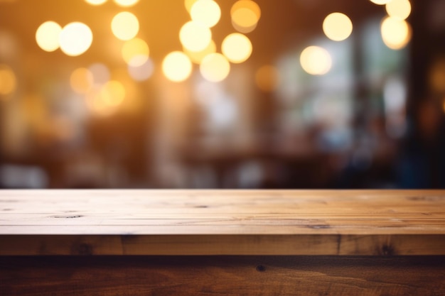 Una mesa de madera con una botella de cerveza encima.