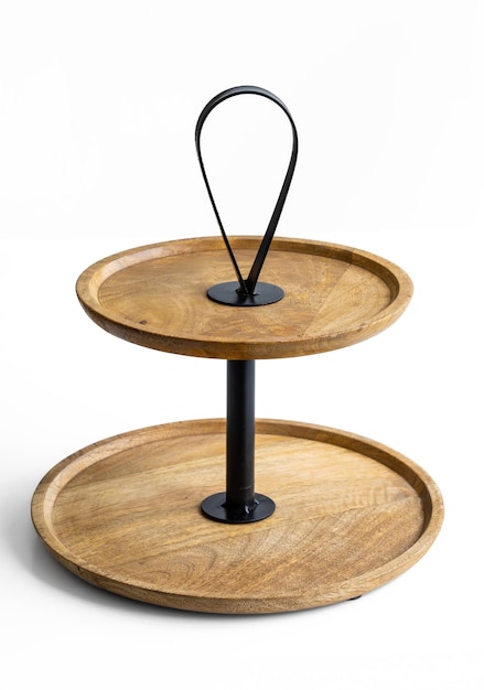 Mesa de madera para el fandue bandeja de madera