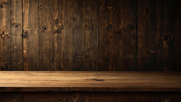 Mesa de madera con fondo de Halloween para la venta y exhibición de productos de Halloween