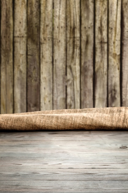 Mesa de madera con fondo