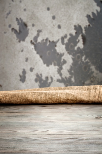 Mesa de madera con fondo