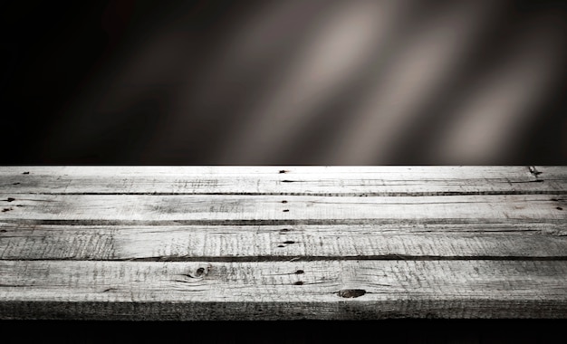 Mesa de madera oscura, fondo de perspectiva de madera