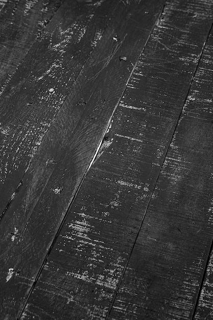 Foto mesa de madera oscura con textura rugosa