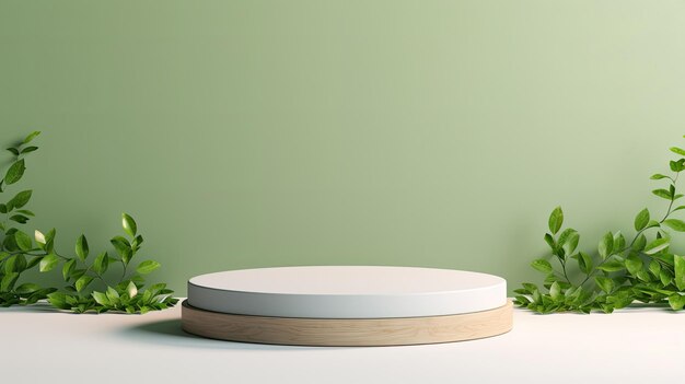 una mesa de madera con una planta en ella