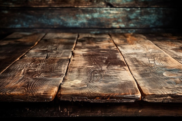 Foto una mesa de madera con una superficie gastada y la palabra viejo.