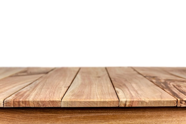 Mesa de madera vacía