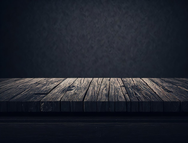 Una mesa negra con un fondo oscuro y un fondo oscuro.