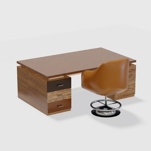Mesa de oficina W200xD120xH75cm con silla 2160px 1024 muestreo F120
