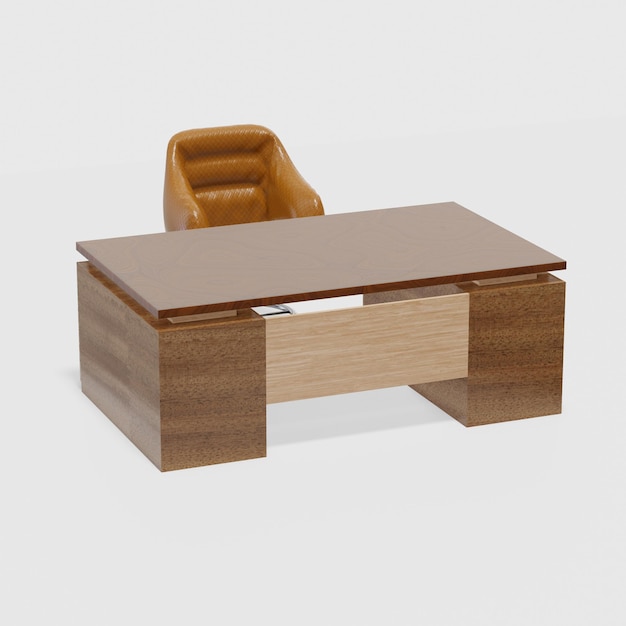 Mesa de oficina W200xD120xH75cm con silla 2160px 1024 muestreo F30