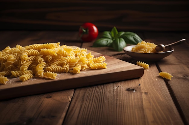 Mesa de pasta de madera Generate Ai