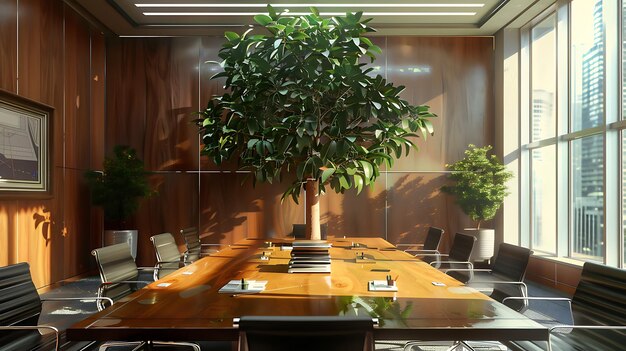 una mesa con una planta en ella y un letrero que dice cotación en maceta