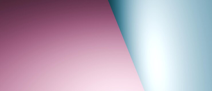 Foto una mesa rosa y azul con un borde rosa