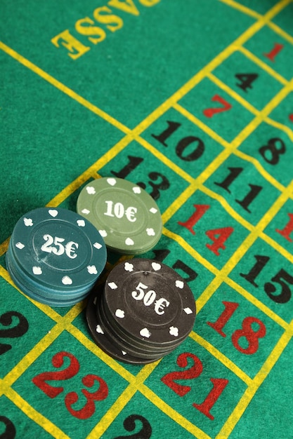 Mesa de ruleta de casino