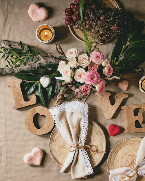 Mesa de San Valentín