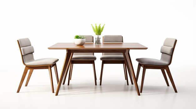 Foto mesa y silla de comedor modernas