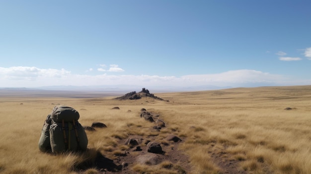 Meseta Y Bolsa En El Horizonte