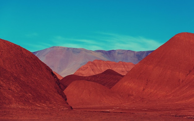 Meseta montañosa La Puna, norte de Argentina