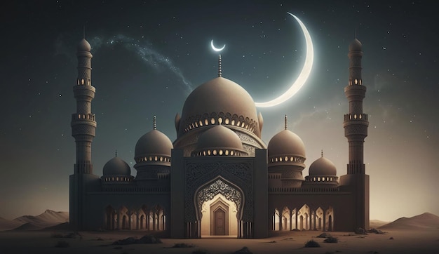 mesquita ao pôr-do-sol mesquita mesquita à noite