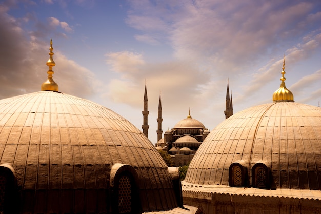 Mesquita azul do sultão ahmed, istambul turquia