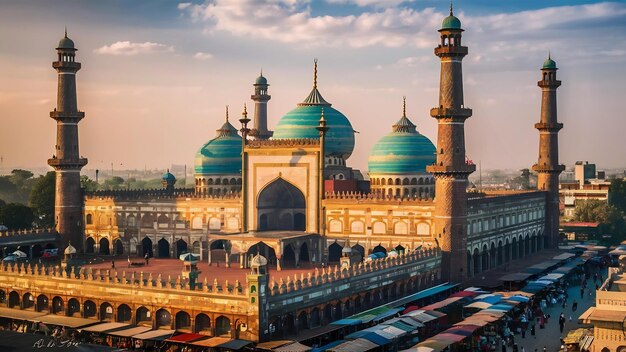 Foto mesquita badshahi em lahore, paquistão