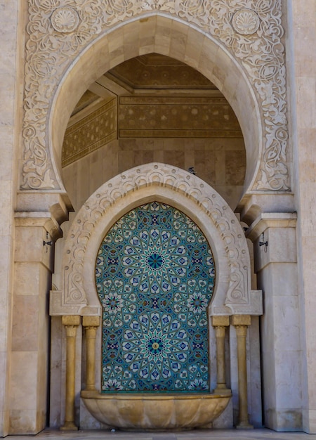 Foto mesquita hassan ii casablanca marrocos