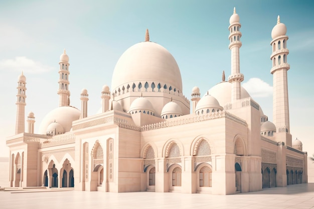 Mesquita islâmica de foto detalhada