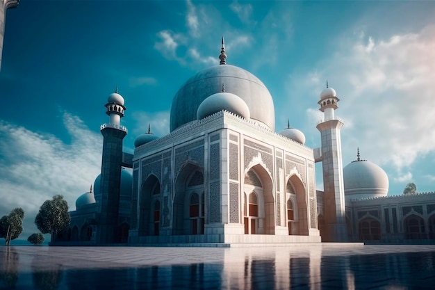 Mesquita islâmica de foto detalhada