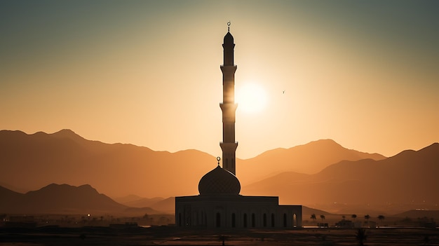 Mesquita Muçulmana no Deserto