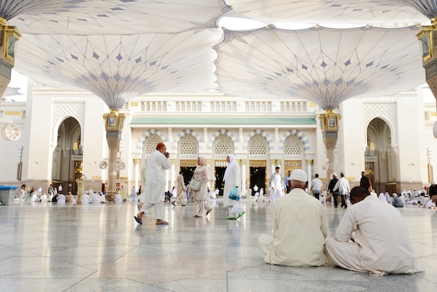 Mesquita sagrada islâmica em madina