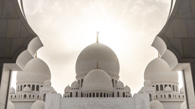 Mesquita Sheikh Zayed em Abu Dhabi, Emirados Árabes Unidos