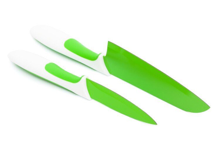 Foto messer mit grünen klingen