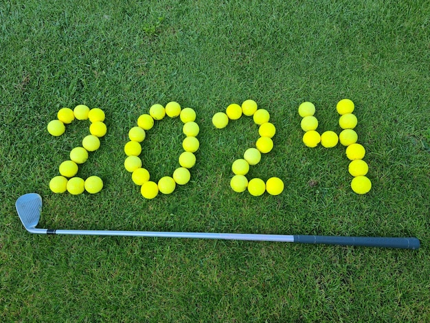 Meta de negócios para o ano novo de 2024 e clube de golfe Golfe e Natal