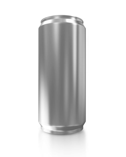 Metal lata de cerveja isolada