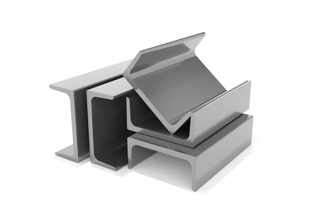 Metall- und Stahlprodukte U-Kanal für das 3D-Rendering von Profilen aus Edelstahl